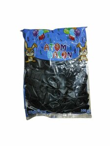 Atom Balon Siyah İç Mekan 100 Lü (TEKLİ SATILIR)